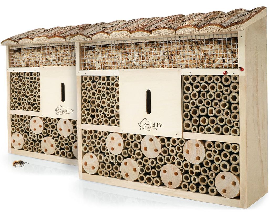 WILDLIFE HOME Bienenhotel 2er Set Insektenhotel mit Produktbild 