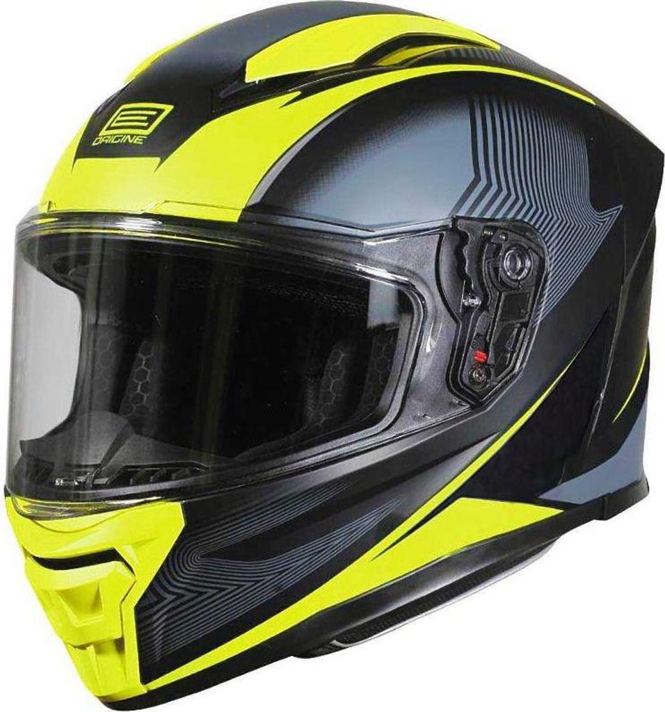 ORIGINE PISTA ELEMENTARY Helm matt fluoreszierend gelb schwarz M