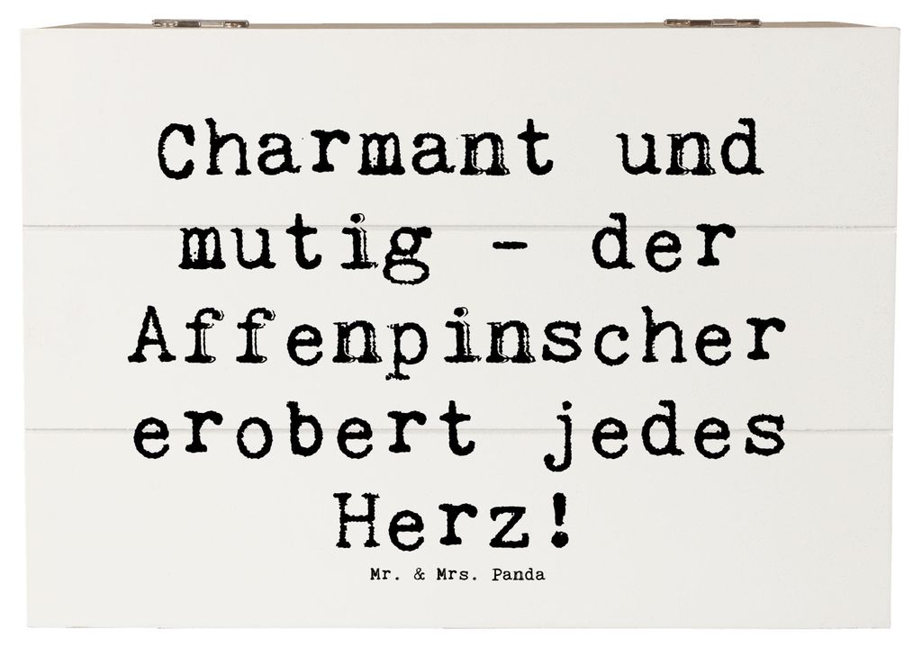 Mr. & Mrs. Panda Schatulle Spruch Affenpinscher Charmeur 22 Produktbild 