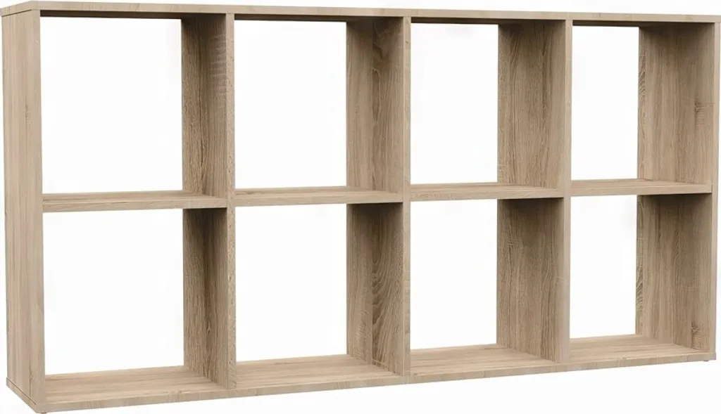 Étagère cubique robuste chêne Sonoma bibliothèque design 30cm