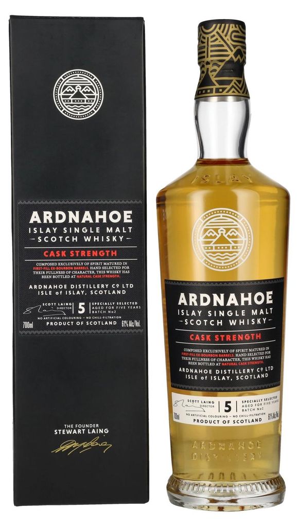 Ardnahoe 5 Years Old CASK STRENGTH Islay Single Malt Scotch Produktbild 