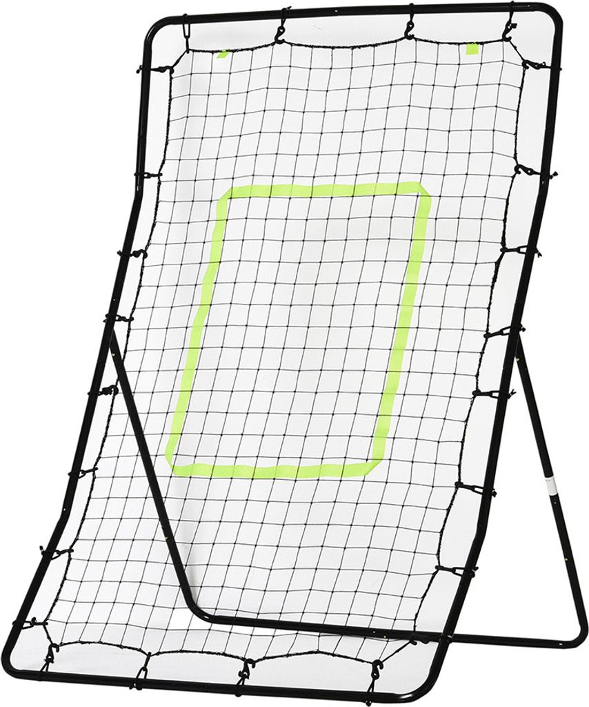 HOMCOM Kickback Rebounder Tor Rückprallwand Netz Stahl Produktbild 
