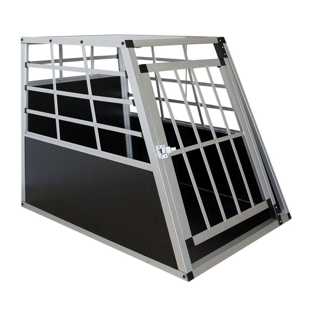 zoomundo Hundetransportbox / Kofferraumbox aus Aluminium - 1-Türig