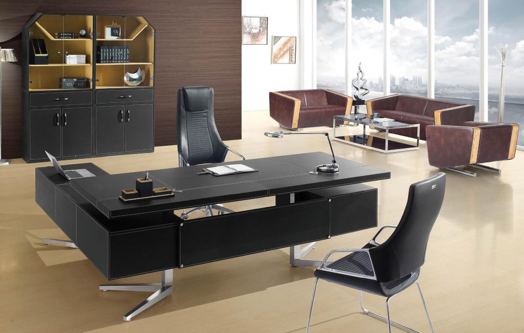 Office Furniture Corner Desk Filing Cabinet Designer Modern Furniture Study Room