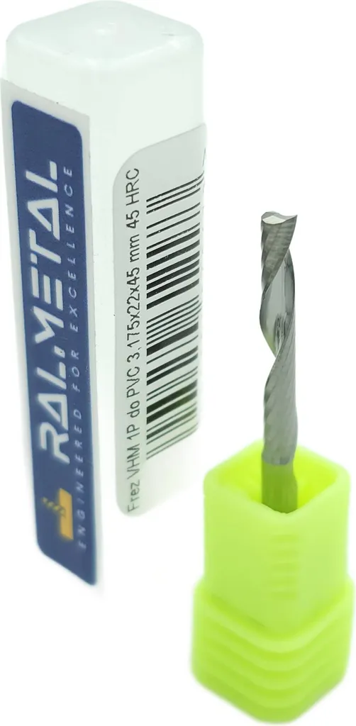 Mèche de fraisage hélicoïdale 1 dent pour usinage CNC PVC et bois