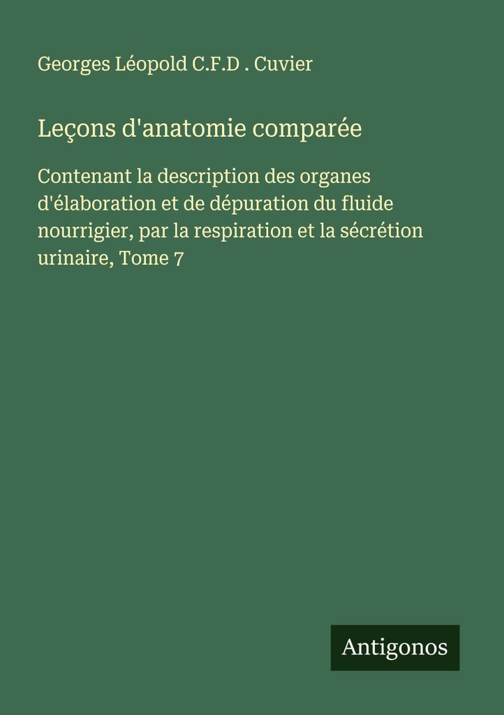 Lektionen in vergleichender Anatomie