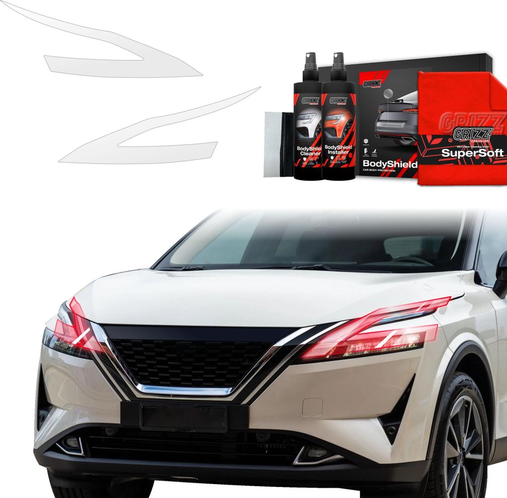 2in1 Schutzfolie Grizz Protector für Scheinwerfer - Nissan Qashqai 3 (2021-2024)