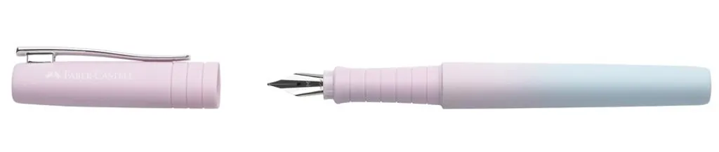 Stylo Plume Poly Pen Blushing Sky Faber-Castell à Zone de Grip Souple