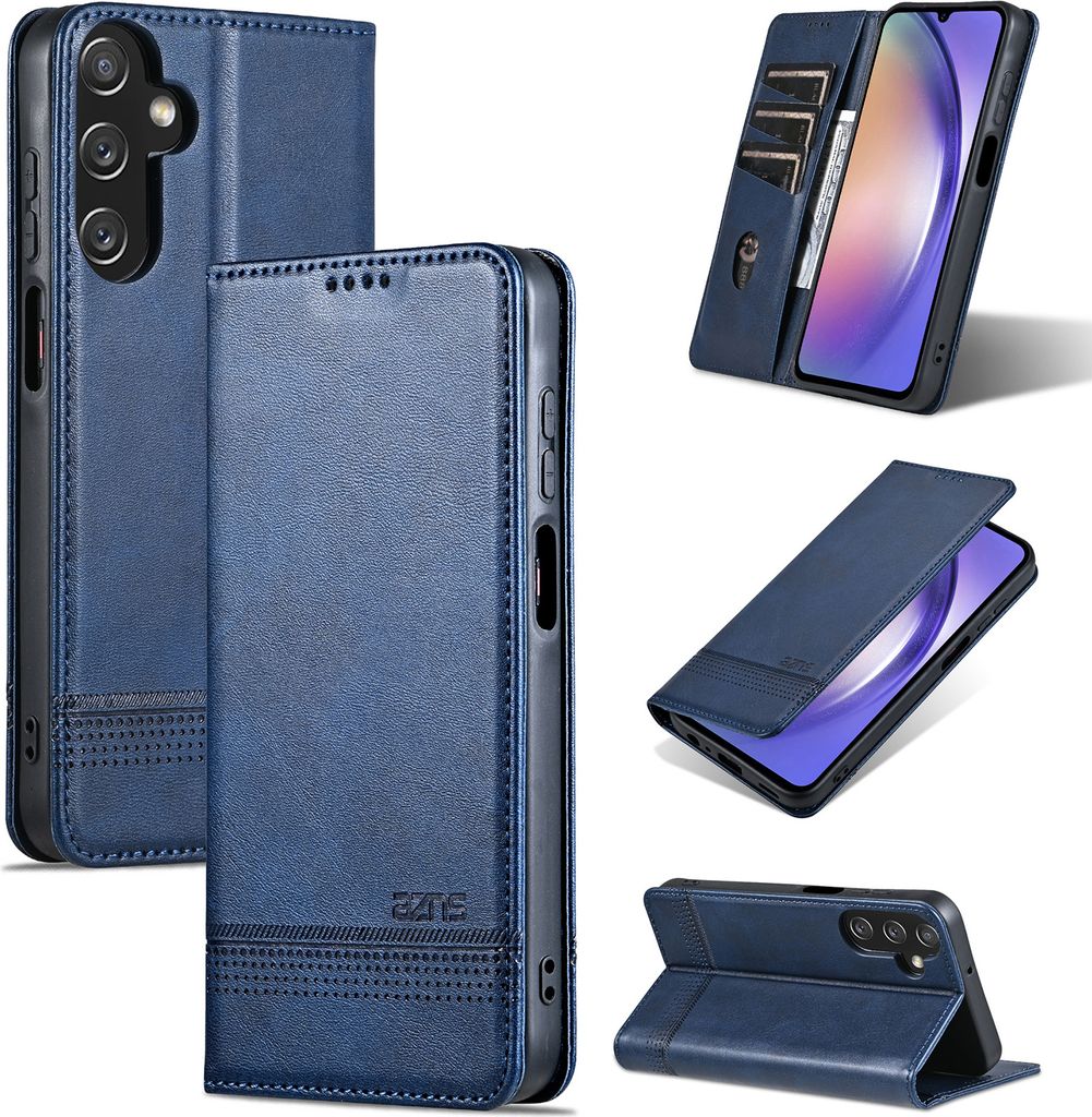 Leder Hülle für Samsung Galaxy A15 5G/4G, Klapphüllen Produktbild 