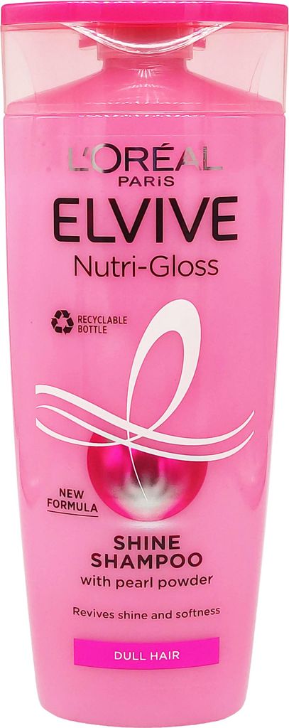 L’Oréal Elvive SHINE SHAMPOO 250ml mit Perlpuder Glanz für stumpfes Haar