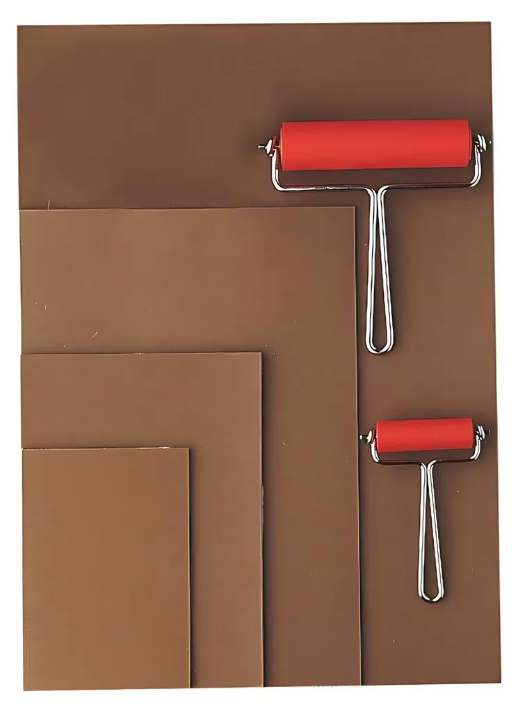KREUL Lastra Linoleum A4 per Timbri e Pattern Fai-da-Te LP10