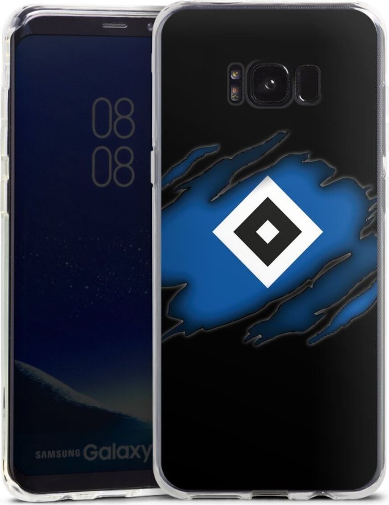 DeinDesign Handyhülle für Samsung Galaxy S8 Plus Silikon Hülle Case Smartphone Schutzhülle HSV Hamburger SV Offizielles Lizenzprodukt