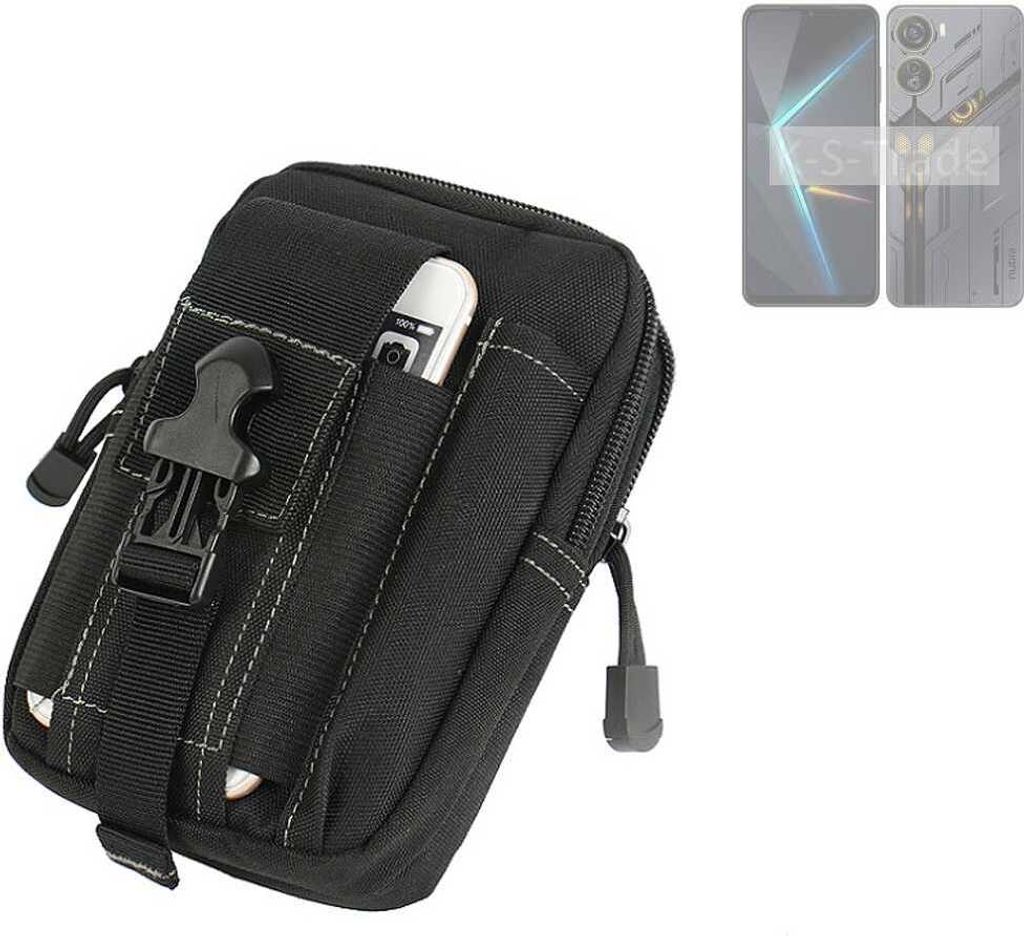 K-S-Trade Gürtel Tasche kompatibel mit Nubia Neo 5G Gürteltasche Holster Schutz Hülle Handy Hülle Smartphone outdoor Handy-Hülle schwarz