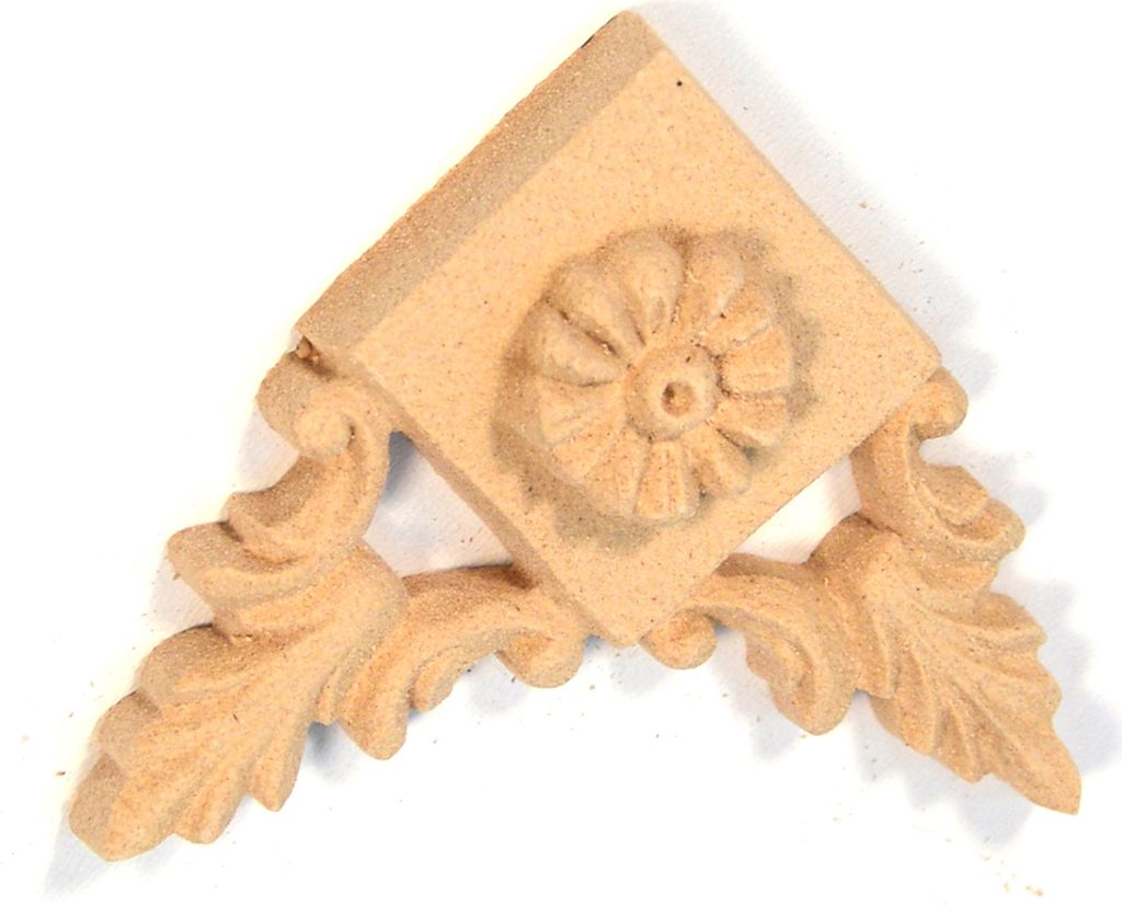 1 Stück IHC Dekoration für Schrank, Tür, Möbel Ornament Holzornament Onlay Applique Höhe: 58mm