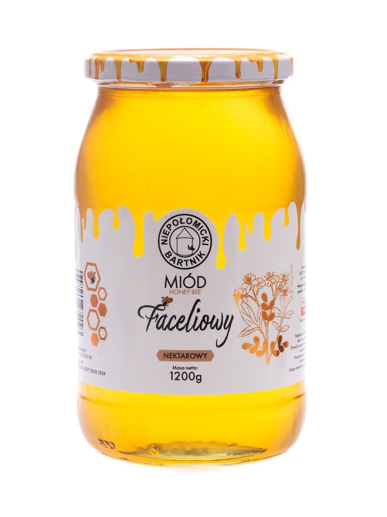 Flüssiger Phaceliahonig 1200g Roh und Frisch Phacelienahonig Phacelia Honig aus der Imkerei