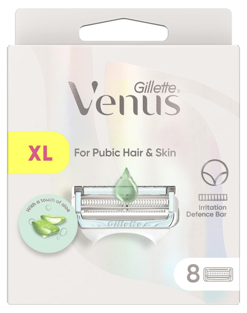 Gillette Venus Für Intima Peli und Haut, 8 Ersatzklingen Produktbild 