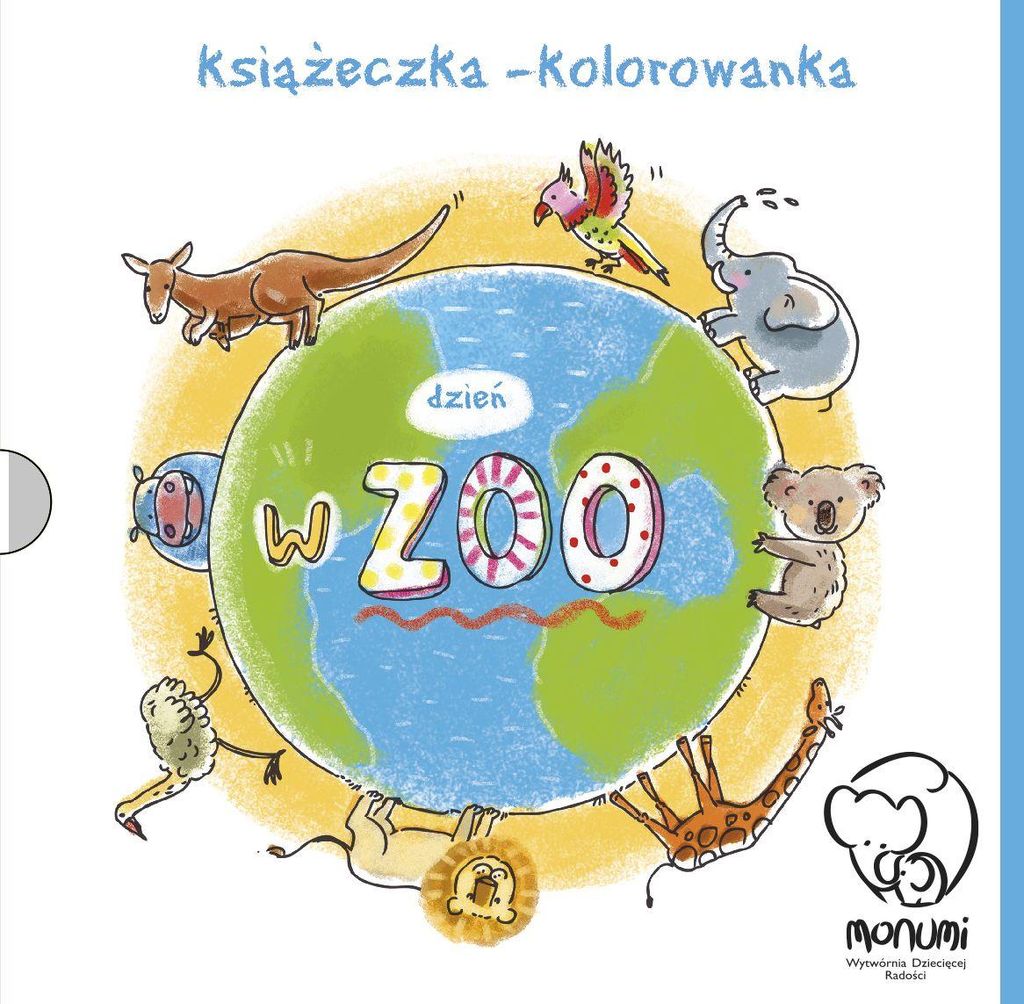 Malbuch „Ein Tag im Zoo“ – Kinder-Kolorierbuch mit Zootieren, fördert Kreativität & Feinmotorik, ideal ab Kindergartenalter, Monumi, ISBN 9...