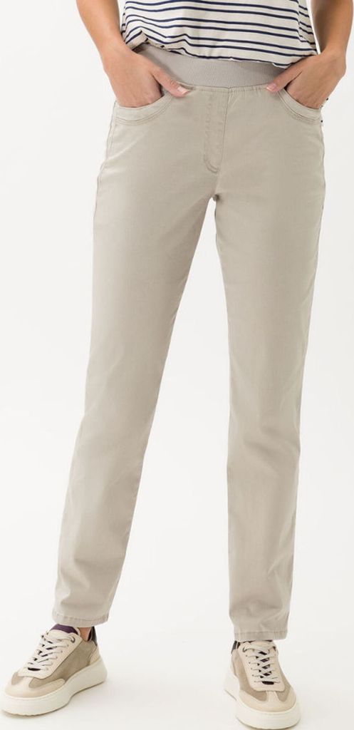 Raphaela by Brax - Damen Hose im Five-Pocket-Style, Pamina Fun (11-1558), Größe:48, Farbe:Sand (57), Länge:Kurz