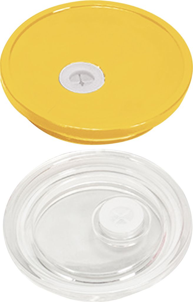 2/10 Stück Acryldeckel für 16-oz-Glasbecher, verdickt, gute Abdichtung mit Strohhalmloch, leicht zu reinigender Glasbecherdeckel