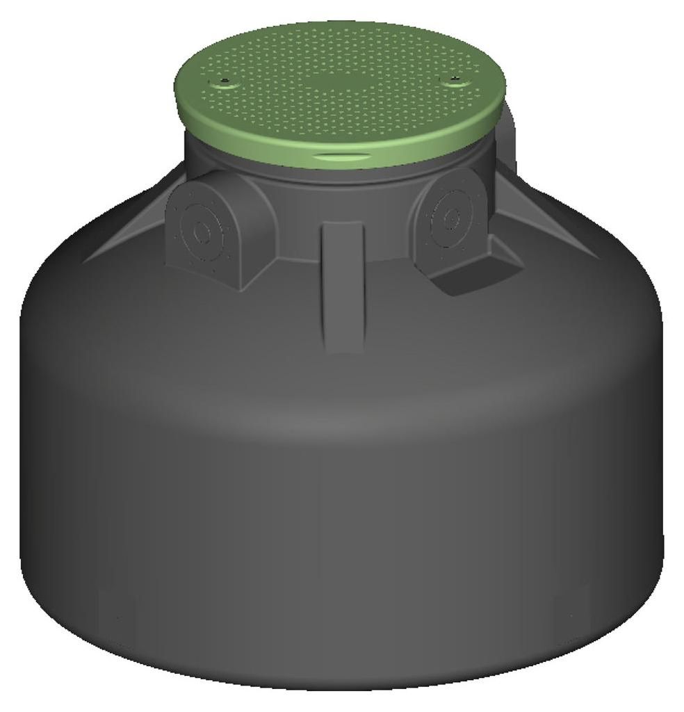 Sammelgrube 500 Liter AQUA-WASTE für Abwasser und Silage Produktbild 