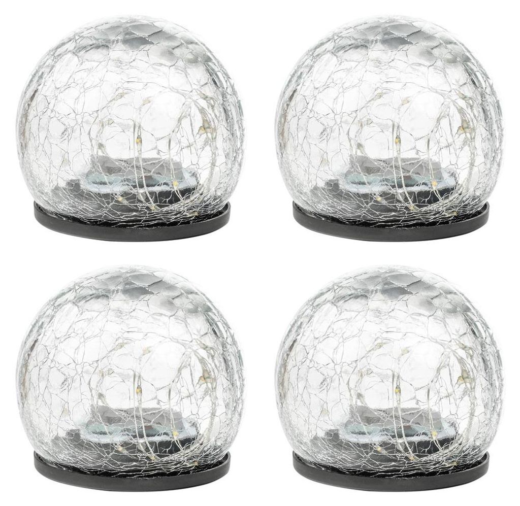 HI Sada 4 LED solárních praskajících skleněných lamp Obrázek produktu 