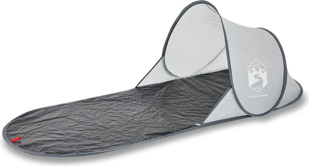 vidaXL Strandzelt Grau Pop-Up Wasserdicht