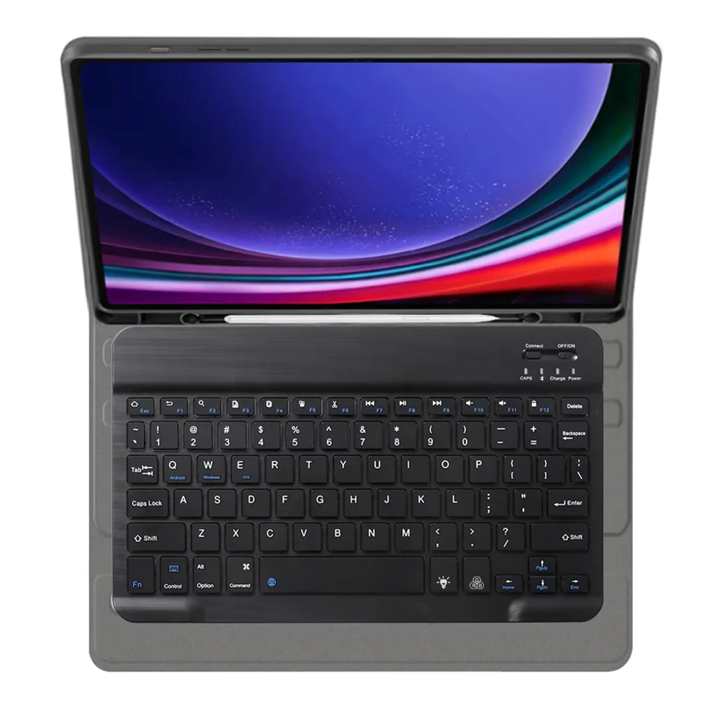 Coque Clavier QWERTY et Support Stylet pour Samsung Galaxy Tab S9 Plus - 5