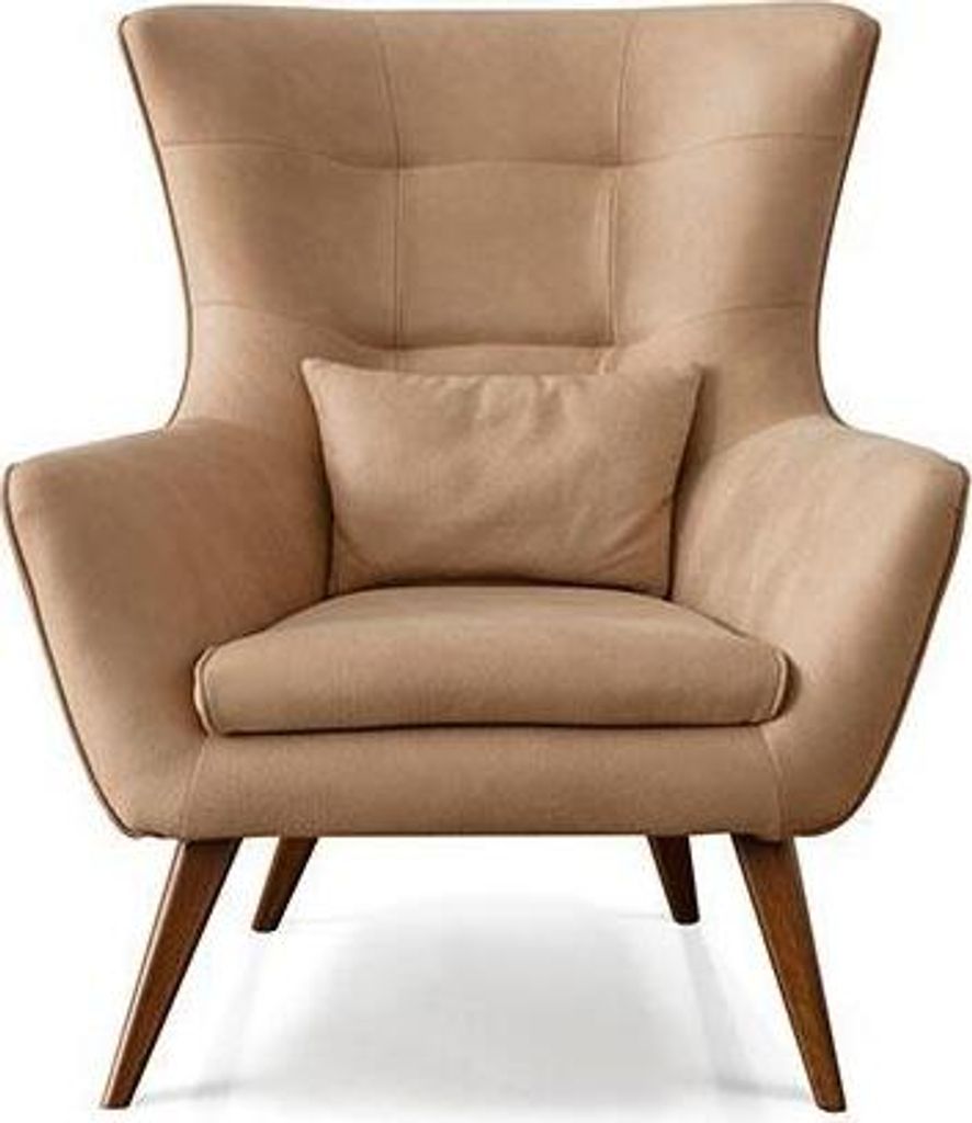 Wohnzimmer Sessel beige Design Couch Luxus Neu Relax Lounge Polster