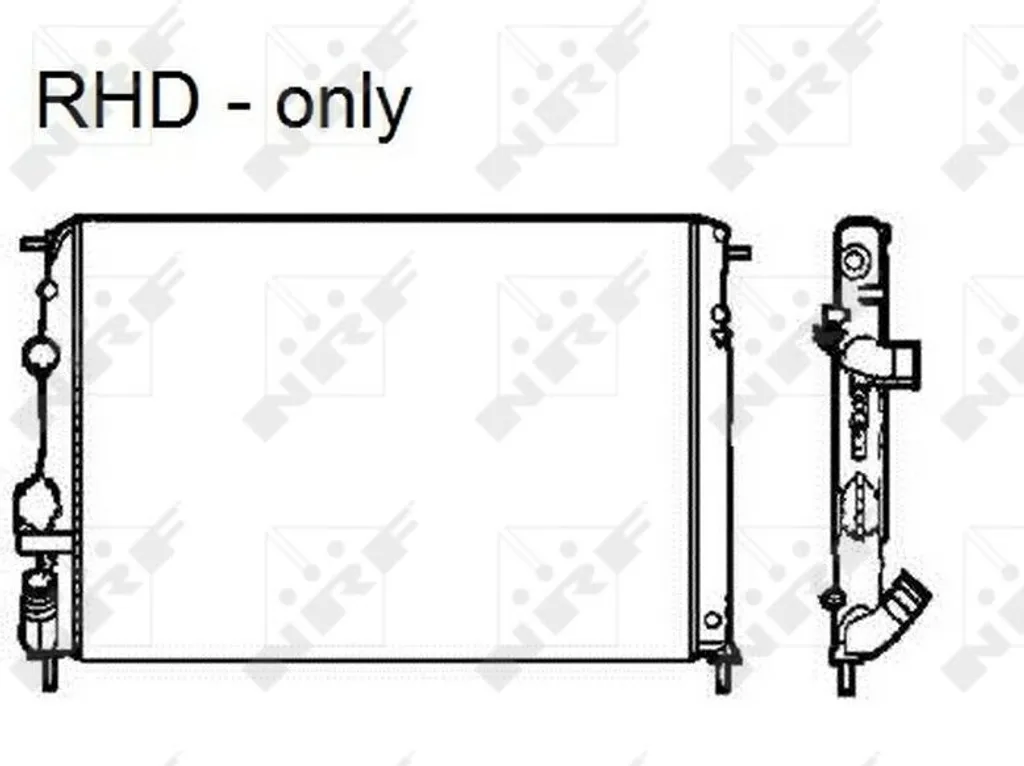 Radiateur moteur NRF 58326 pour Megane 1 et Scenic 1 OE 7711135327