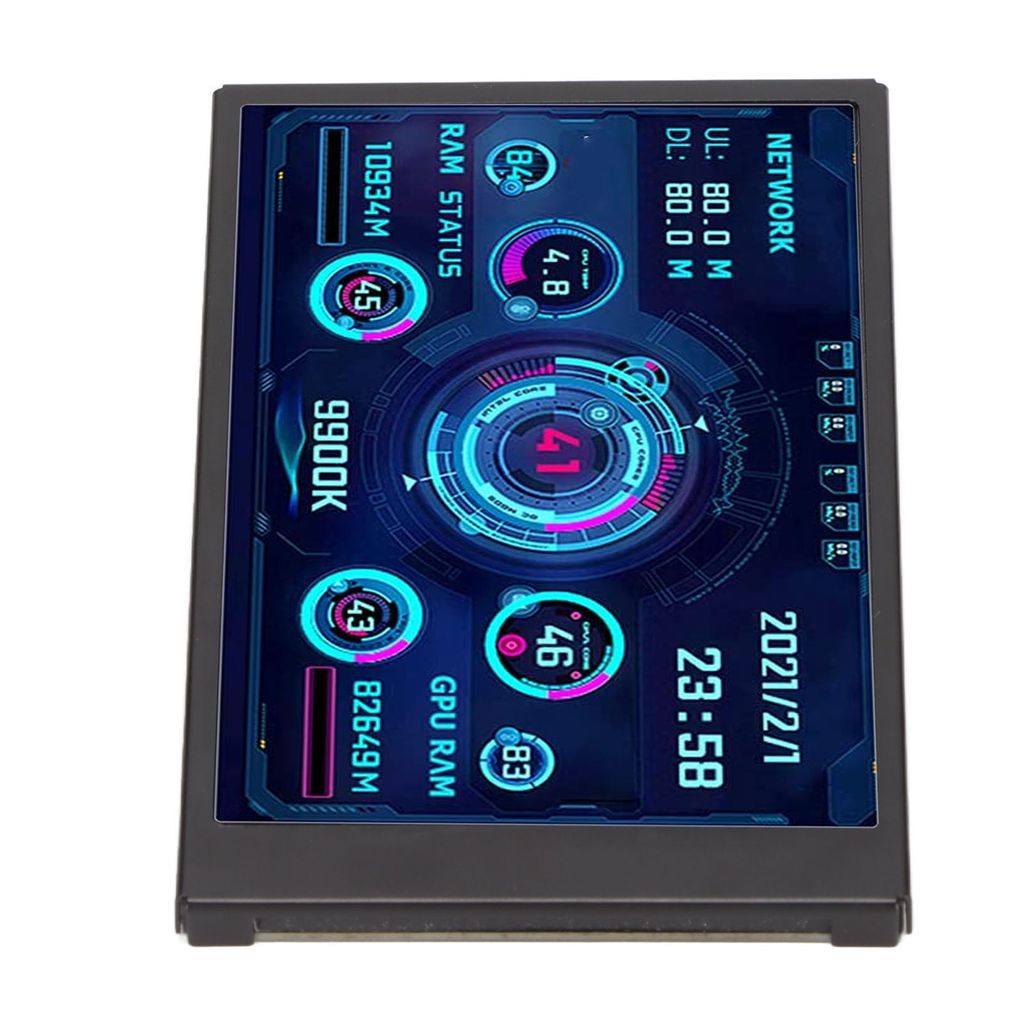 Dpofirs Mini Schermo USB IPS Da 3,5 Pollici Per Windows, Schermo Mini PC, CPU, GPU, Temperatura