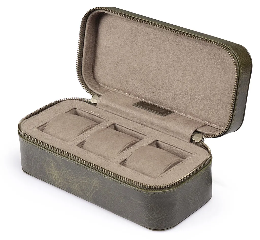 Organiseur de montres anti-rayures en cuir véritable - Solution Belmont