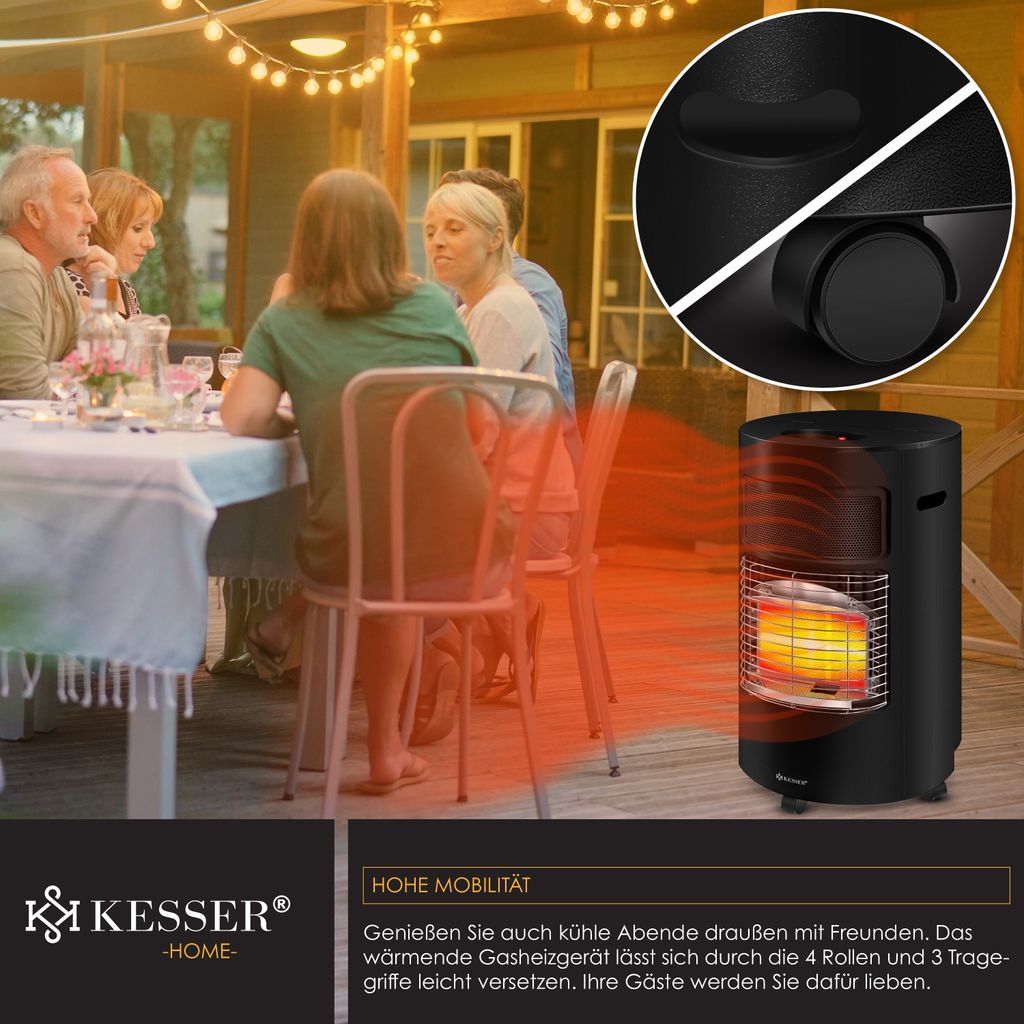 KESSER® Gasheizer Keramik 4200 Watt Gas Heizstrahler inkl. Produktbild 6