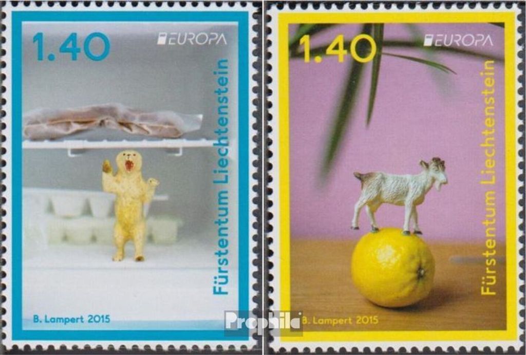 Briefmarken Liechtenstein 2015 Mi 1744-1745 (kompl.Ausg.) postfrisch Spielzeug