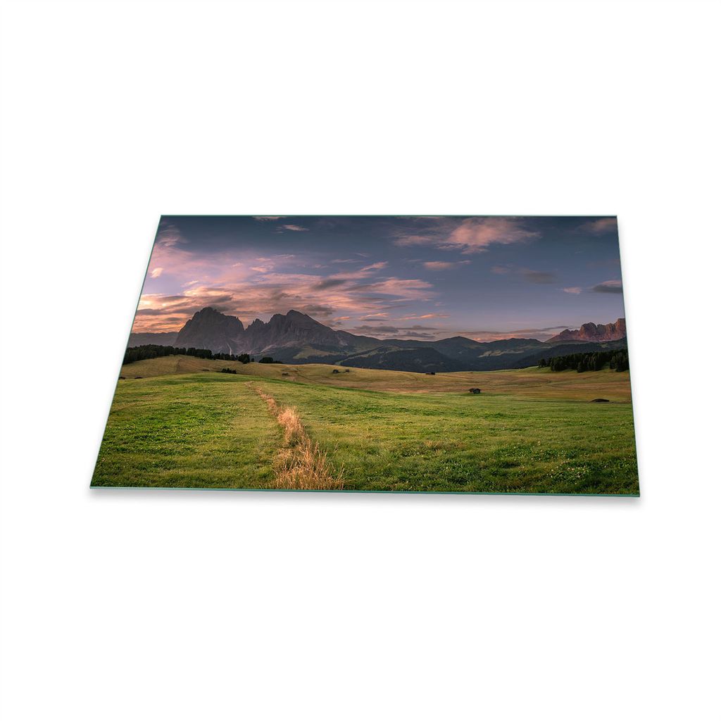 Herdabdeckplatte Glaskeramik 1 Teilig 80x52 Natur Grün Abdeckung Glas Spritzschutz