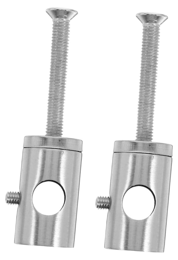 2 Stück Handlaufverbinder vertikale Pivot-Befestigungen für Treppen und Balkone geeignet für verschiedene Glasstärken