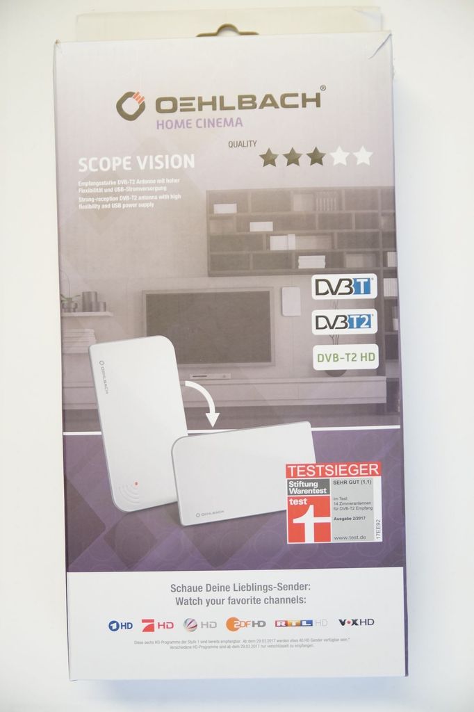OEHLBACH 17216, Drinnen, Weiß, 3 m, 3 m, DVB-T, DVB-T2, 75 Produktbild 