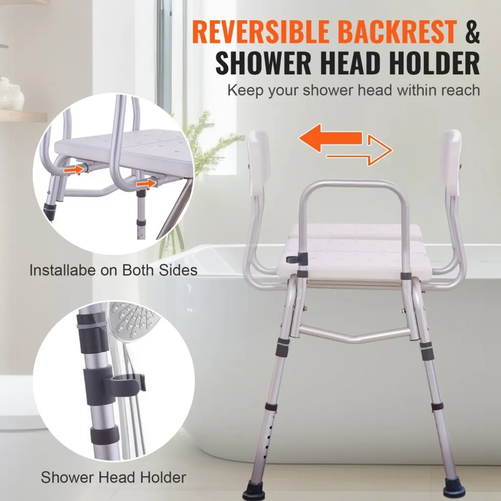Banc de transfert baignoire anti-chute - Solution douche PMR stable - 5