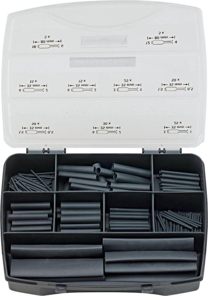 Hellermann Tyton 380-03001, Schrumpfschlauch, Schwarz, Polyolefin, 1 Stück(e)