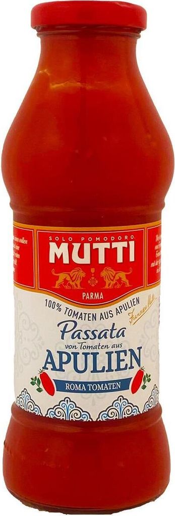 Mutti Passata aus Apulien passierte Roma Tomaten 400g