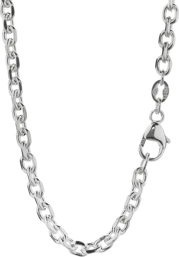 Halskette 38cm Ankerkette 925 Silber 4fach diamantiert Produktbild 