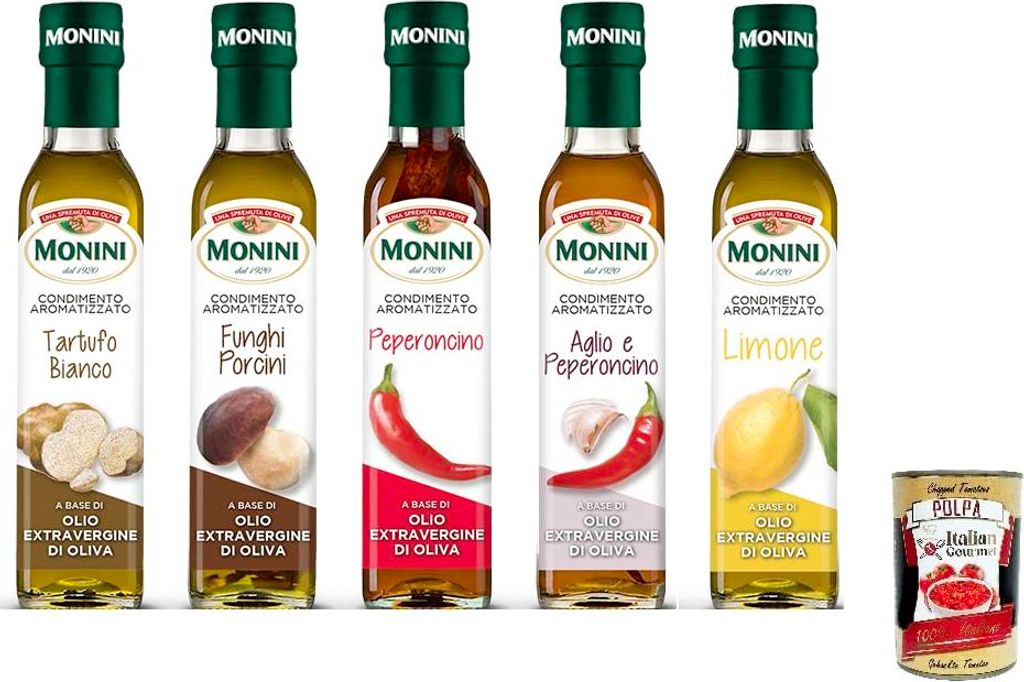 TESTPAKET Monini Öl Gewürz auf Basis von nativem Olivenöl Produktbild 
