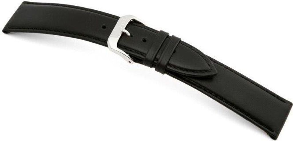 Happel Lederband Arezzo 18mm schwarz, glatt