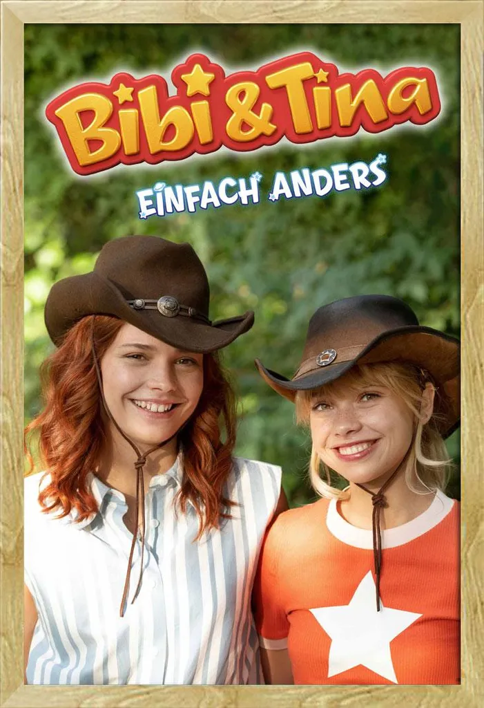 Poster Bibi & Tina Cowgirls 61x91.5 + Cornice MDF Faggio Shinsuke