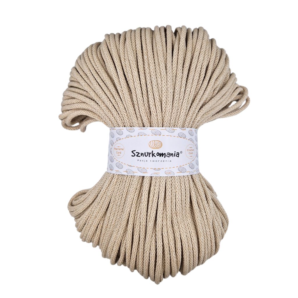 5mm Baumwollkordel 100m Makramee Garn, Naturgarn