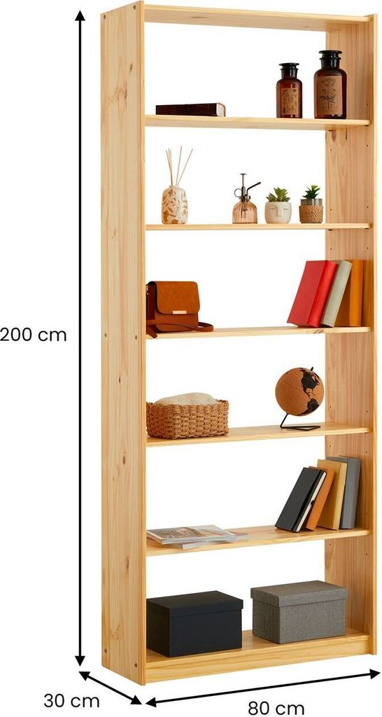 Standregal mit 7 Böden, praktisches Bücherregal aus Produktbild 7
