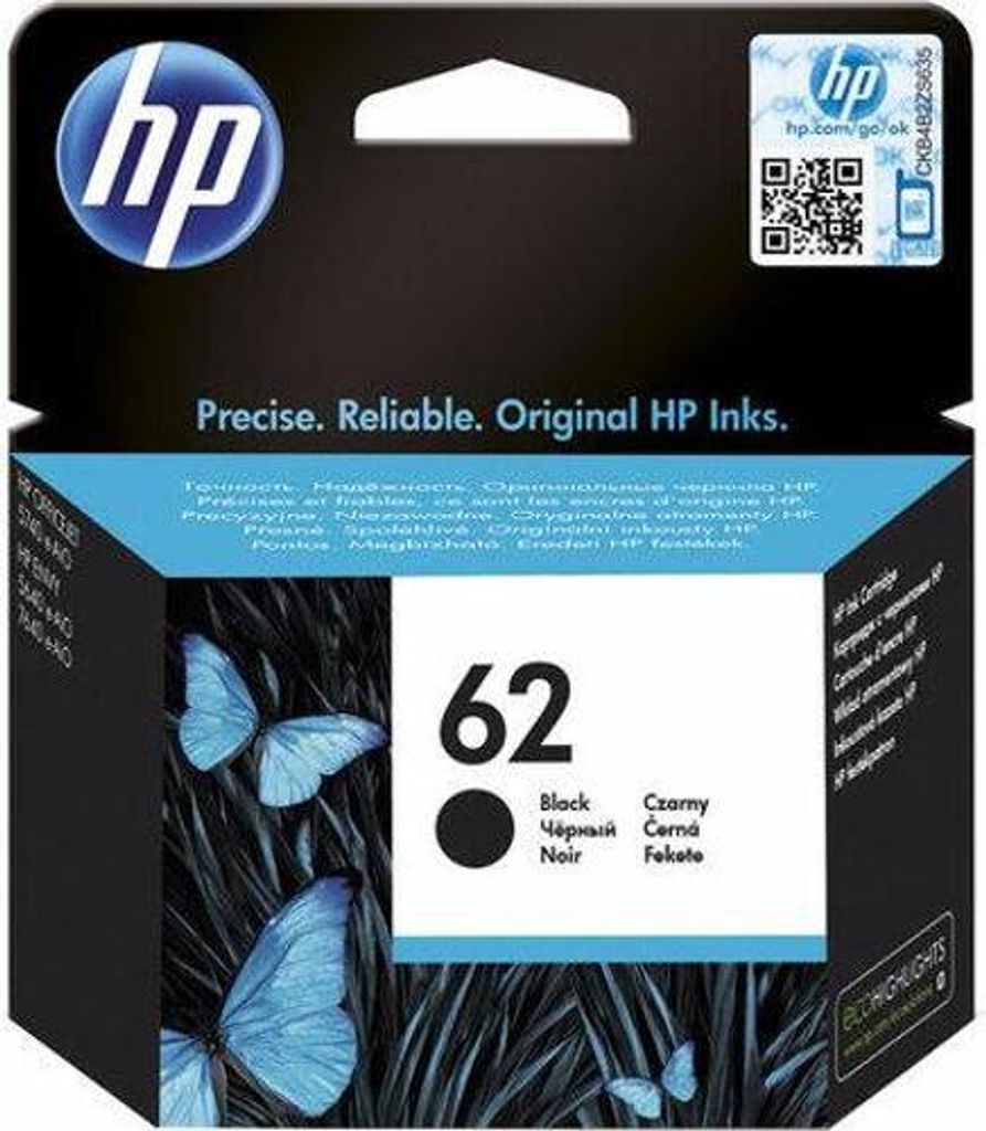 HP 62 Schwarz Original Druckerpatrone