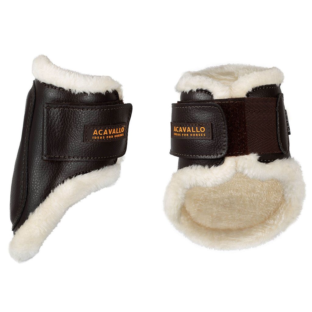 Acavallo Streichkappen Kunstleder Brown Cob