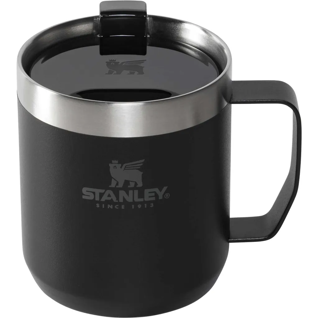 Stanley Camp Mug 350ml Nero - Tazza Design in Acciaio Inox