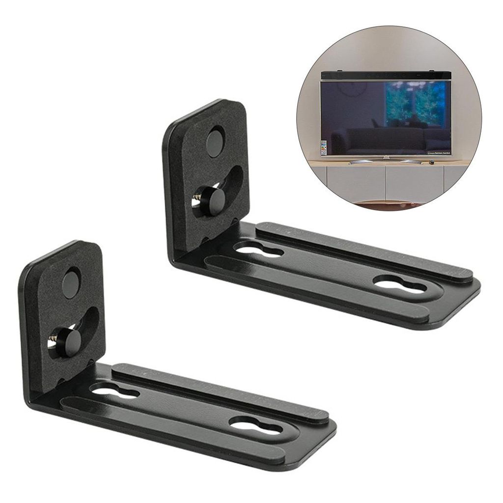 Kompakte Wandhalterung 64×60×5 mm – Robuste Halterung für Soundbar und Lautsprecher, einfache Montage, langlebiges Zubehör für Heimkino