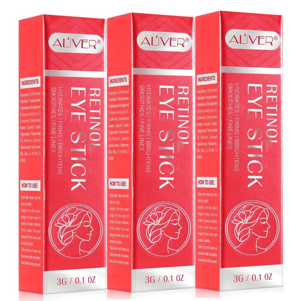 Augencreme Anti Aging Falten Augenpflege mit Retinol Kollagen Hyaluronsäure, 3x